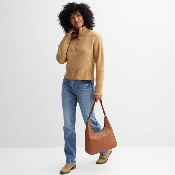 Sonoma Tan Cowl Neck Sweater - Picture 3 of 16